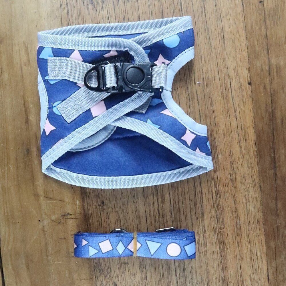 NOCAESON BLUE HARNESS WITH MATCHING 6 FT LEASH SIZE MEDIUM NEW WITH TAGS - Picture 4 of 9